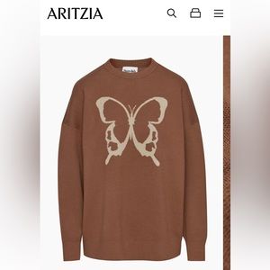 Aritzia Sunday best Peggy butterfly sweater #99642